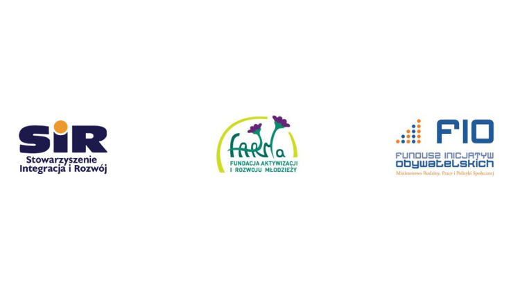 logo stowarzyszenie integracja i rozwój fundacja aktywizacja i rozwoju młodzieży fundusz inicjatyw obywatelskich