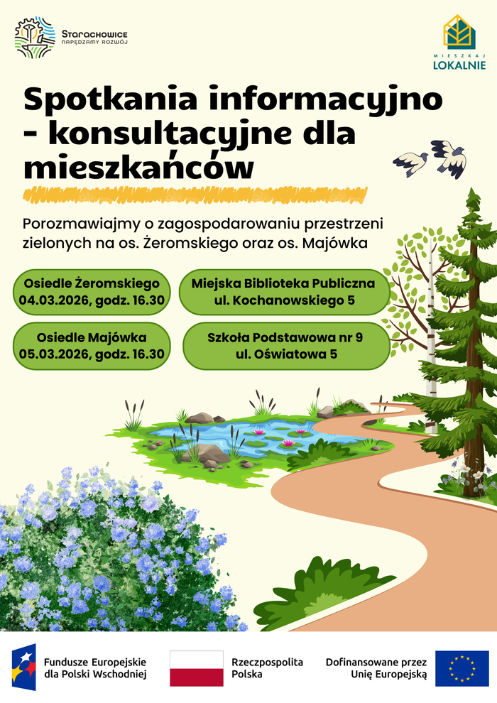 Spotkania informacyjno -konsultacyjne Starachowice plakat (1).png
